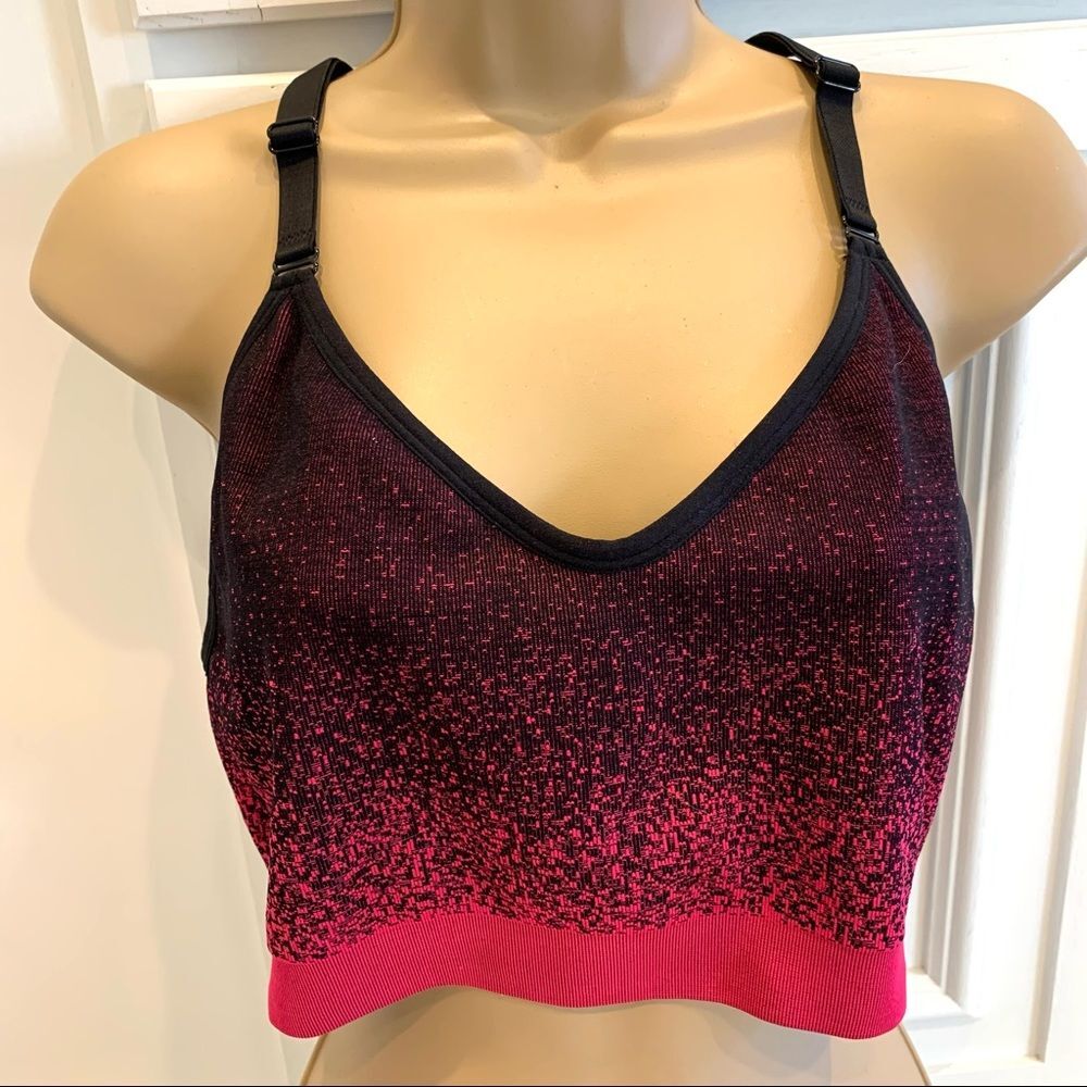 Danskin Pink & Black Sports Bra‎ 2X